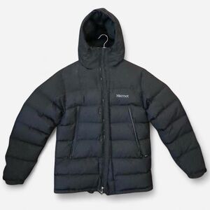 Marmot Men's Black Puffer Jacket 700 Fill Size Small